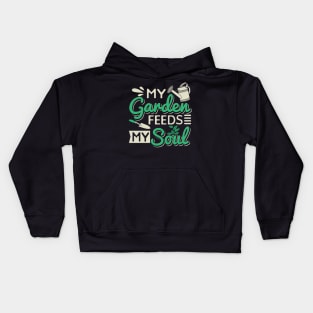 My Garden Feeds My Soul Kids Hoodie